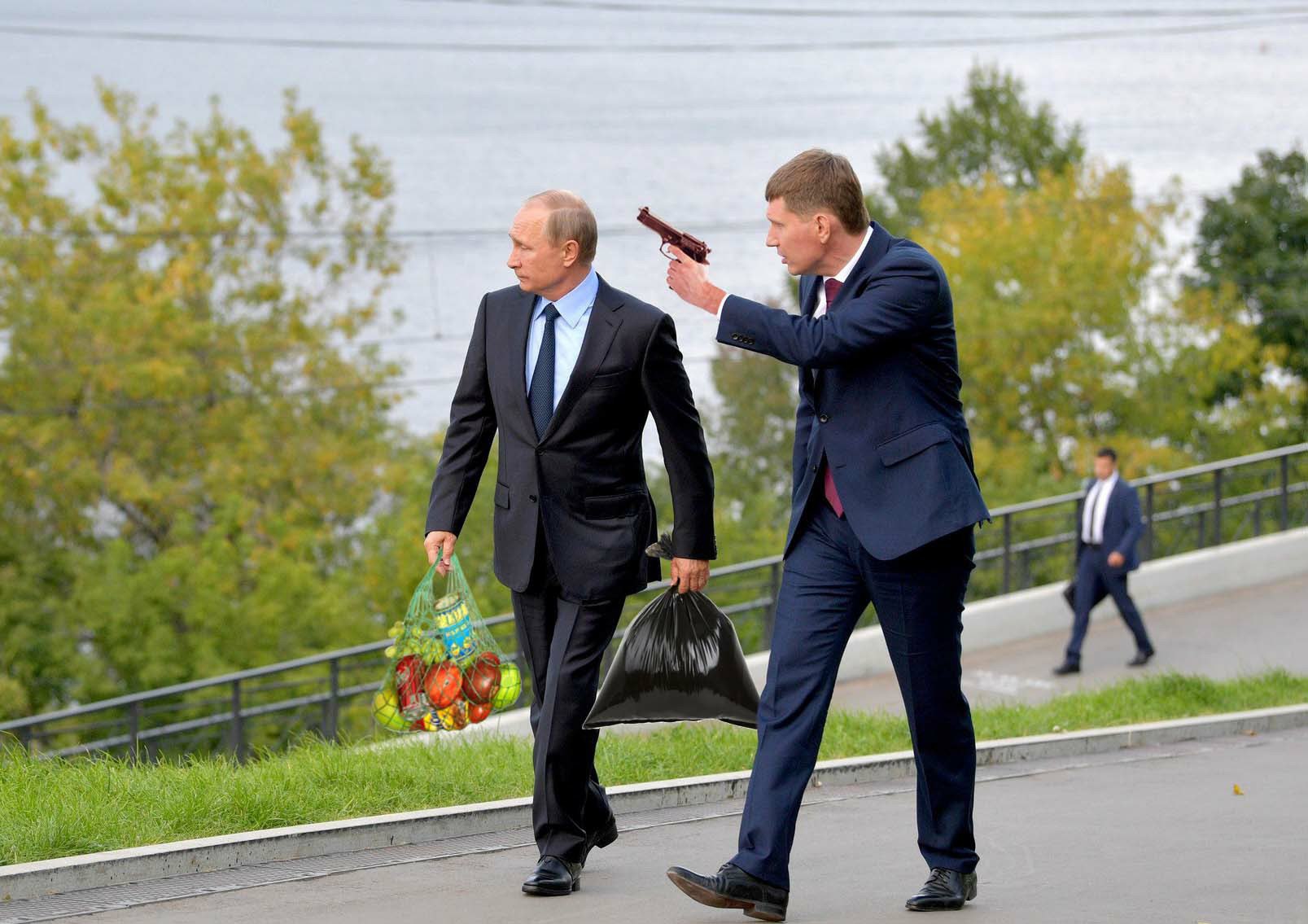Путин и Решетников в Перми