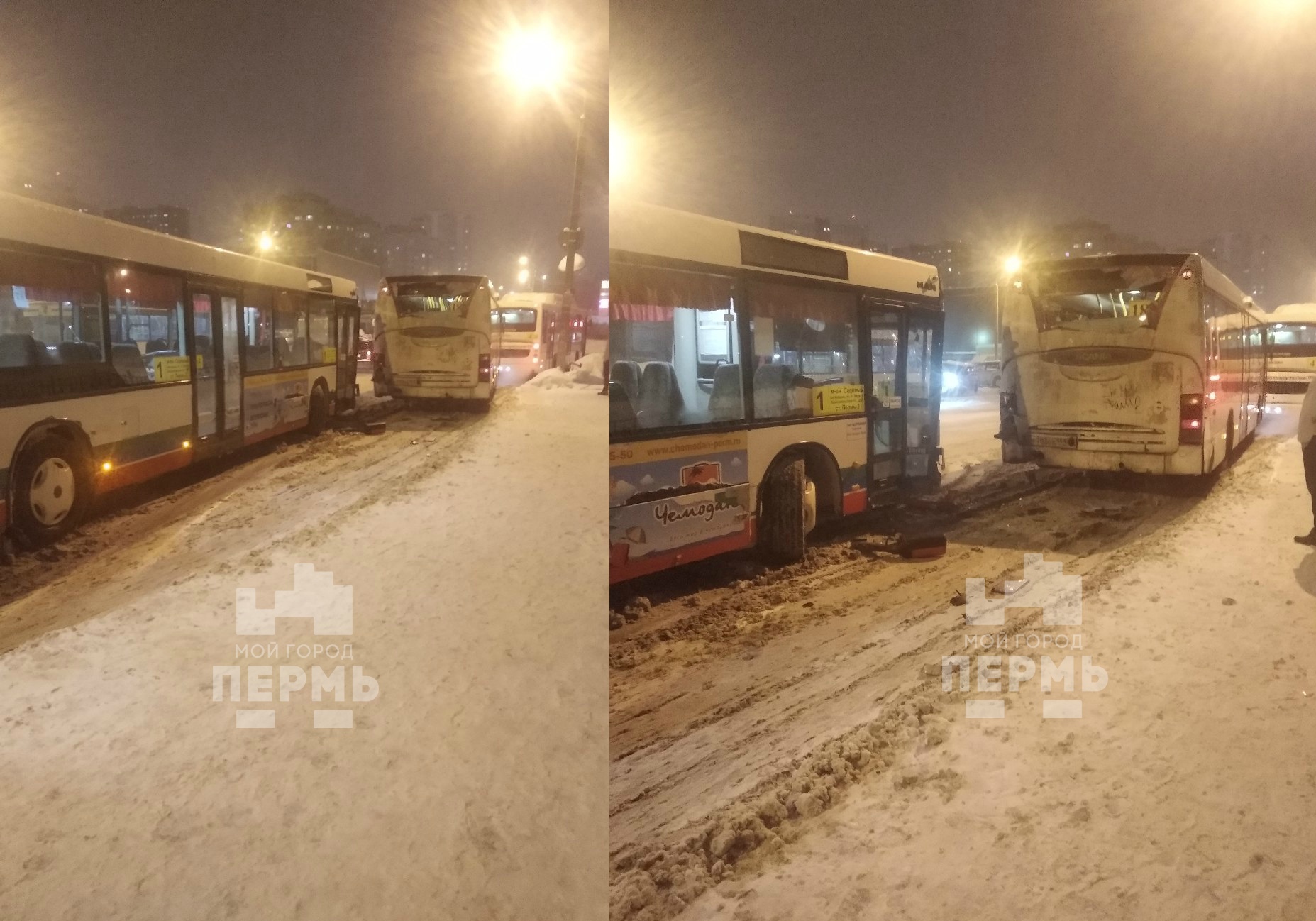 В Перми в микрорайоне Садовый столкнулись два автобуса | НОВОСТИ ПЕРМИ | МОЙ  ГОРОД - ПЕРМЬ! — Новости Перми