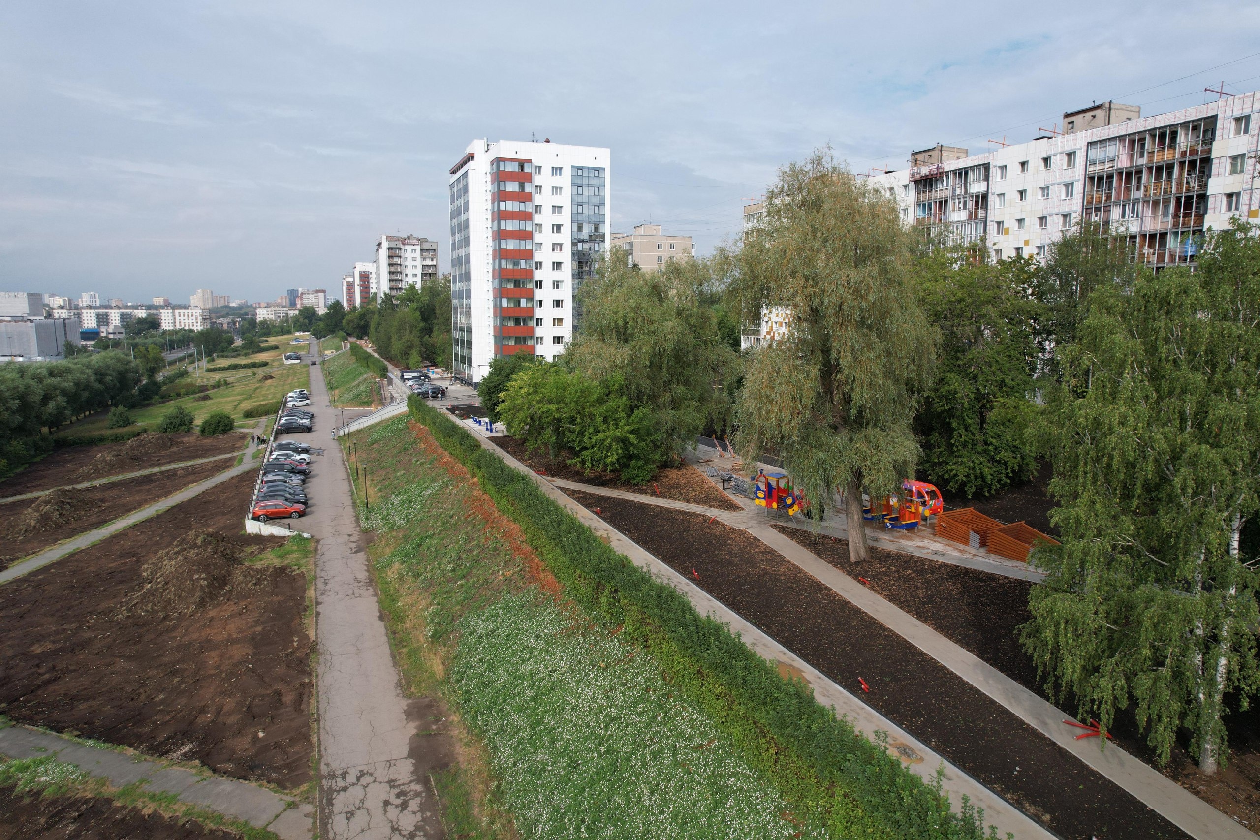 В Перми продолжается реконструкция парка вдоль Слудской горки у эспланады |  НОВОСТИ ПЕРМИ | МОЙ ГОРОД - ПЕРМЬ! — Новости Перми