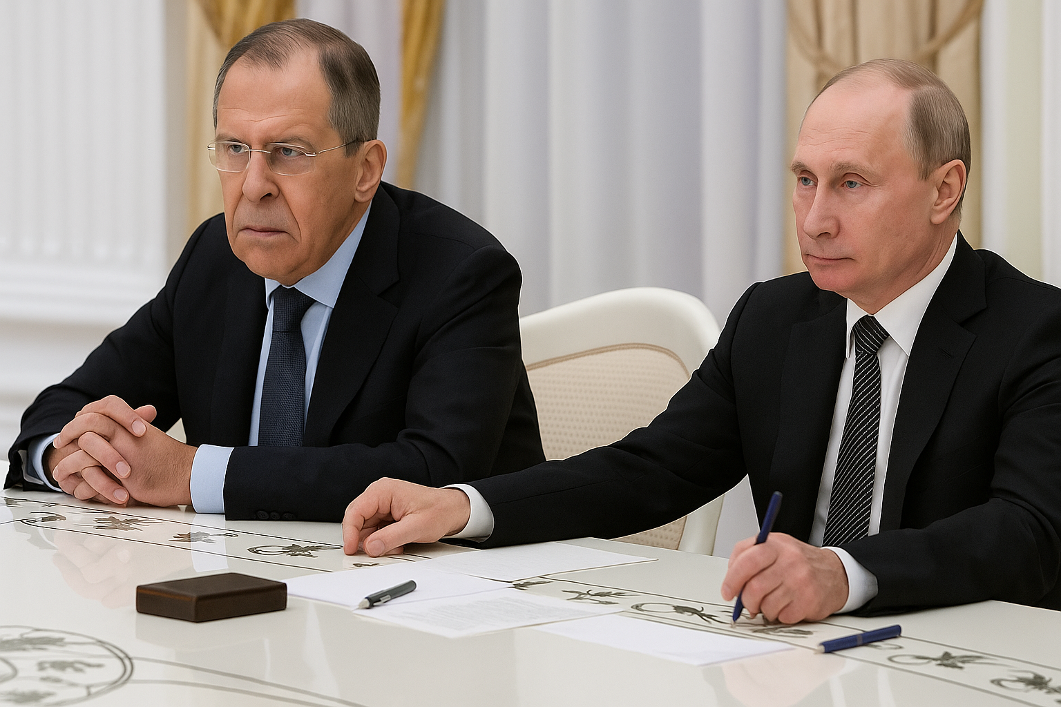 Владимир Путин и Сергей Лавров