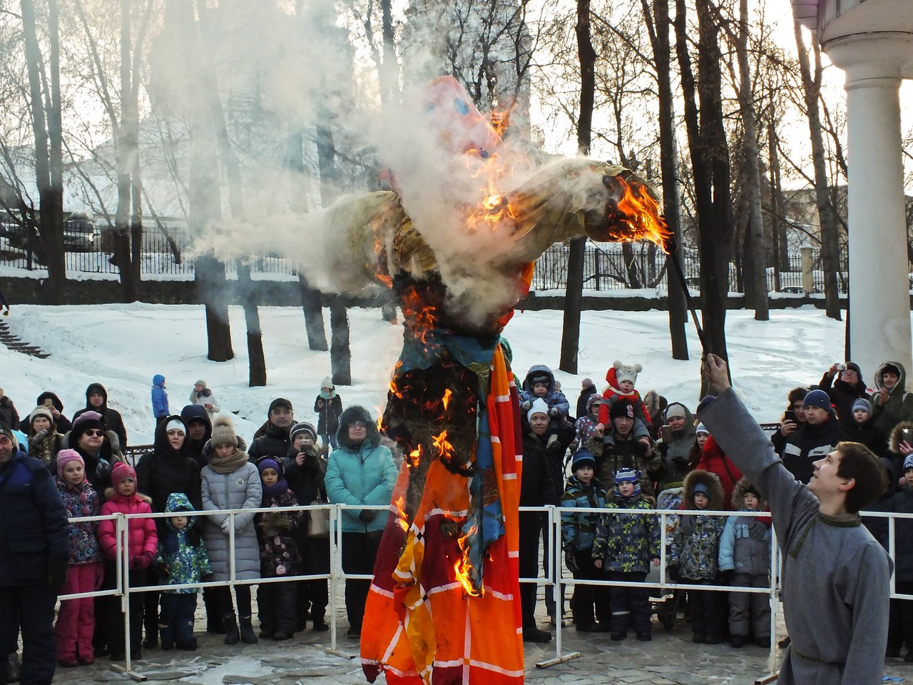 Масленица в парке горького