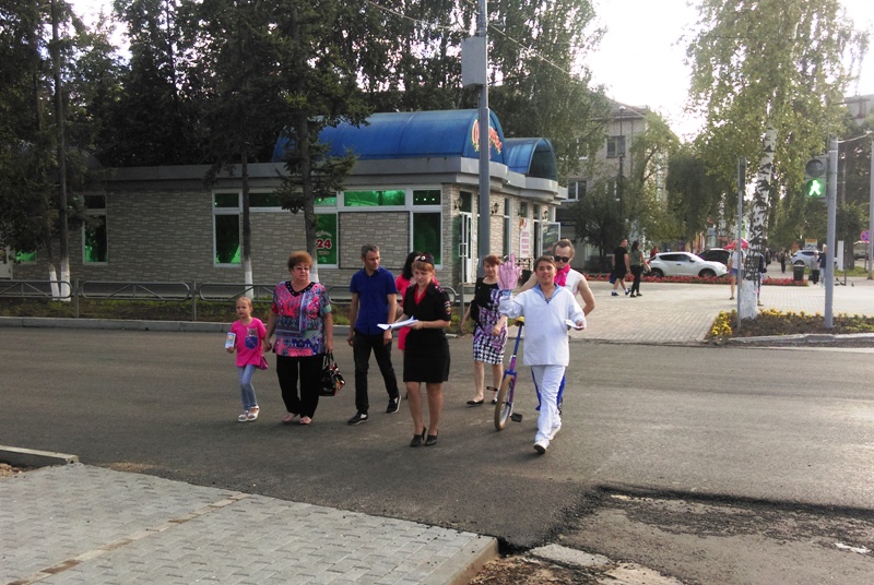 переход через зебру пешеходы Пермский край, Чайковский